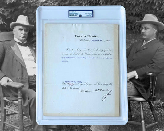 President William McKinley Announces Death of VP - The Rise of T. Roosevelt! PSA