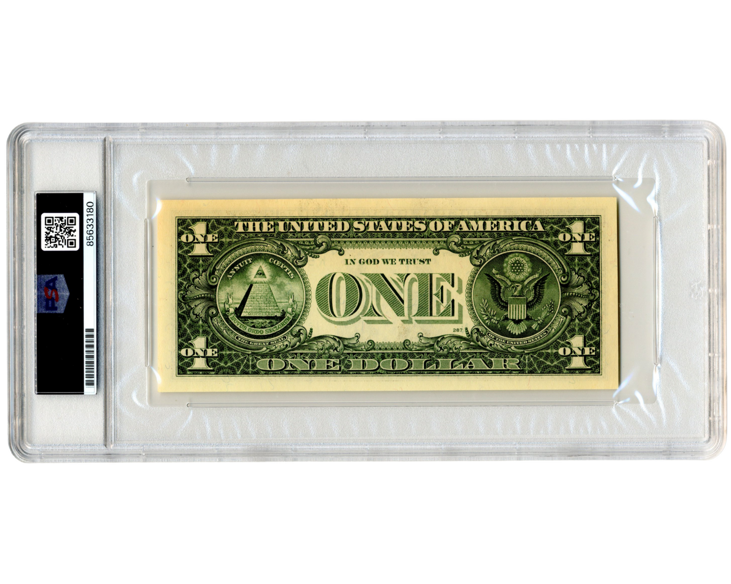 Apollo-Soyuz Astronaut Vance Brand Signed Currency $1 Dollar Bill PSA Auto