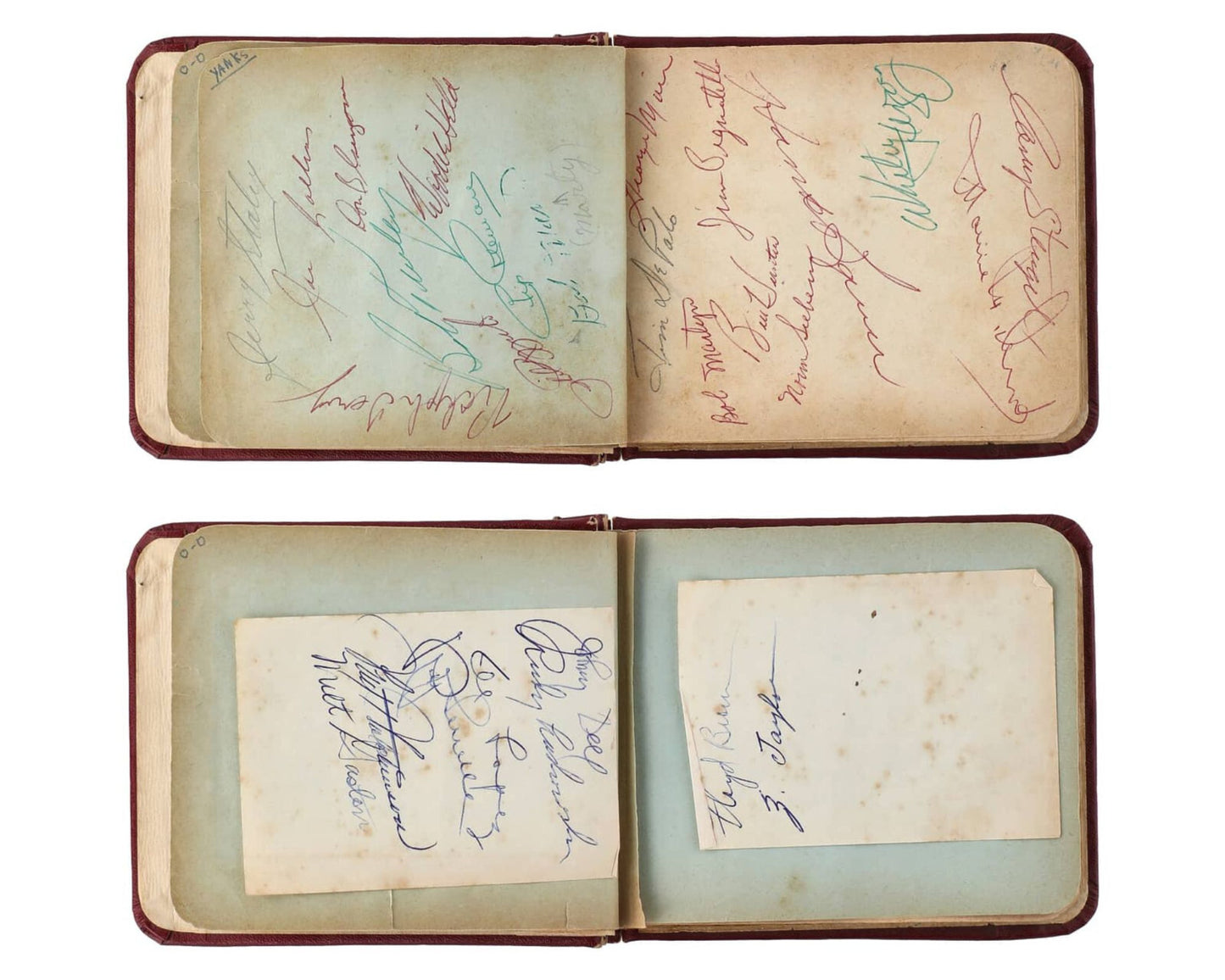 Rookie Era M. Mantle, Berra, Ford, Stengel Multi Signed Auto Album PSA 190 Sigs