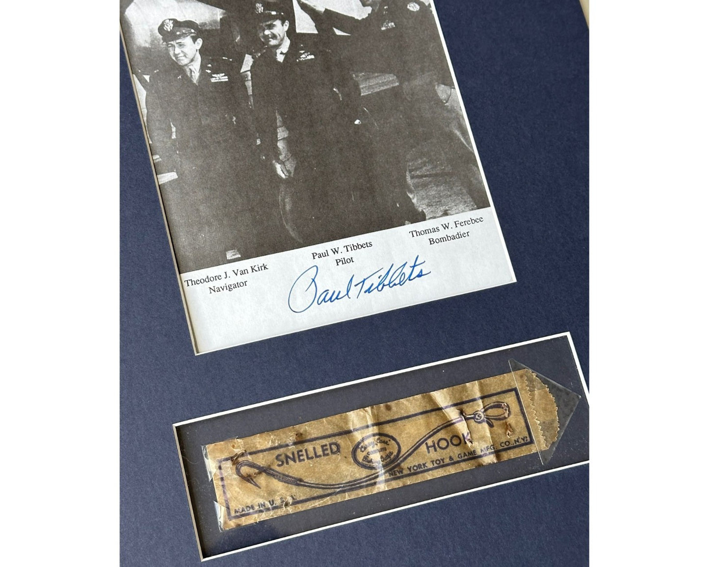 Enola Gay / Hiroshima Flown Emergency Survival Kit, Signed Photo Ex George Caron