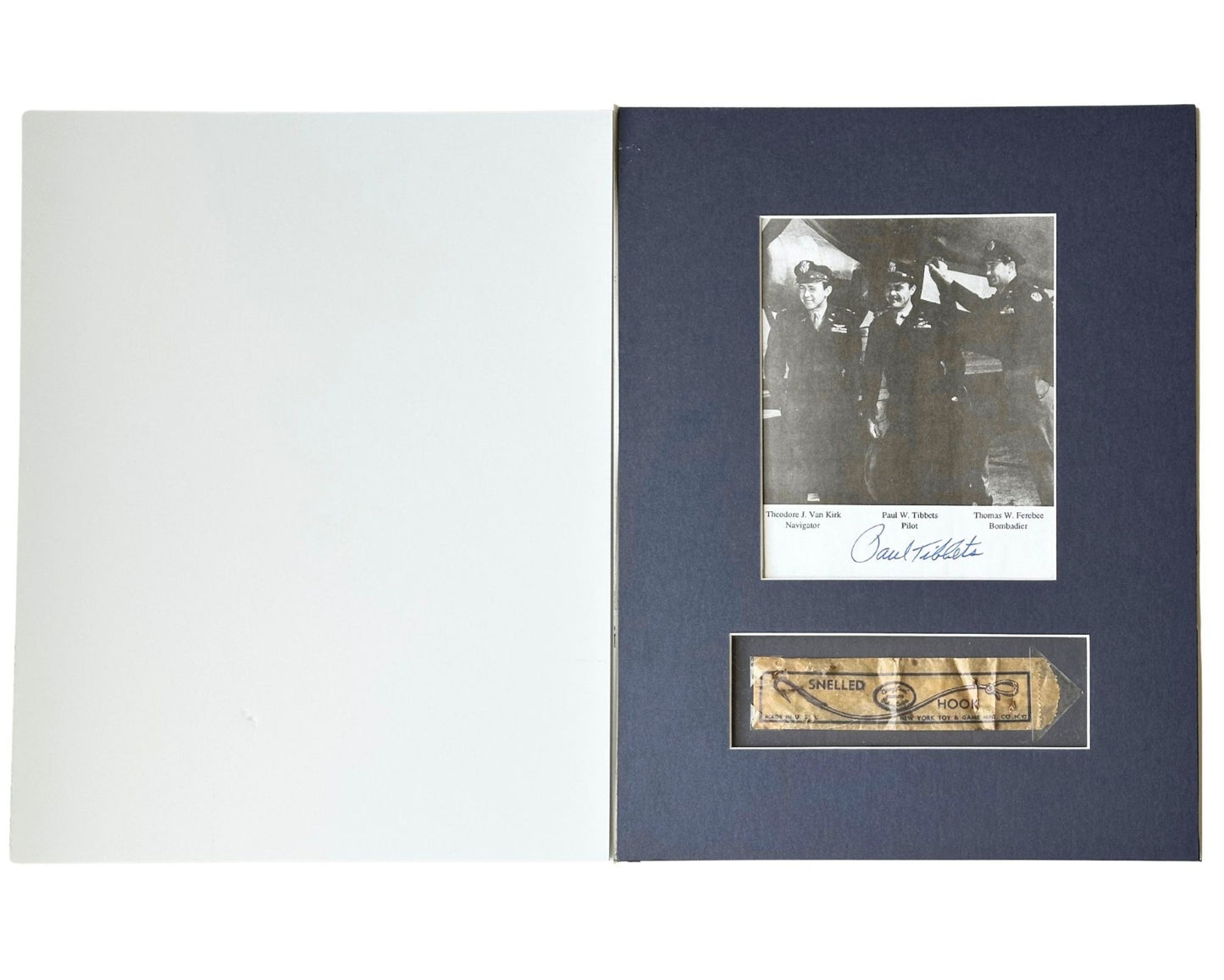 Enola Gay / Hiroshima Flown Emergency Survival Kit, Signed Photo Ex George Caron