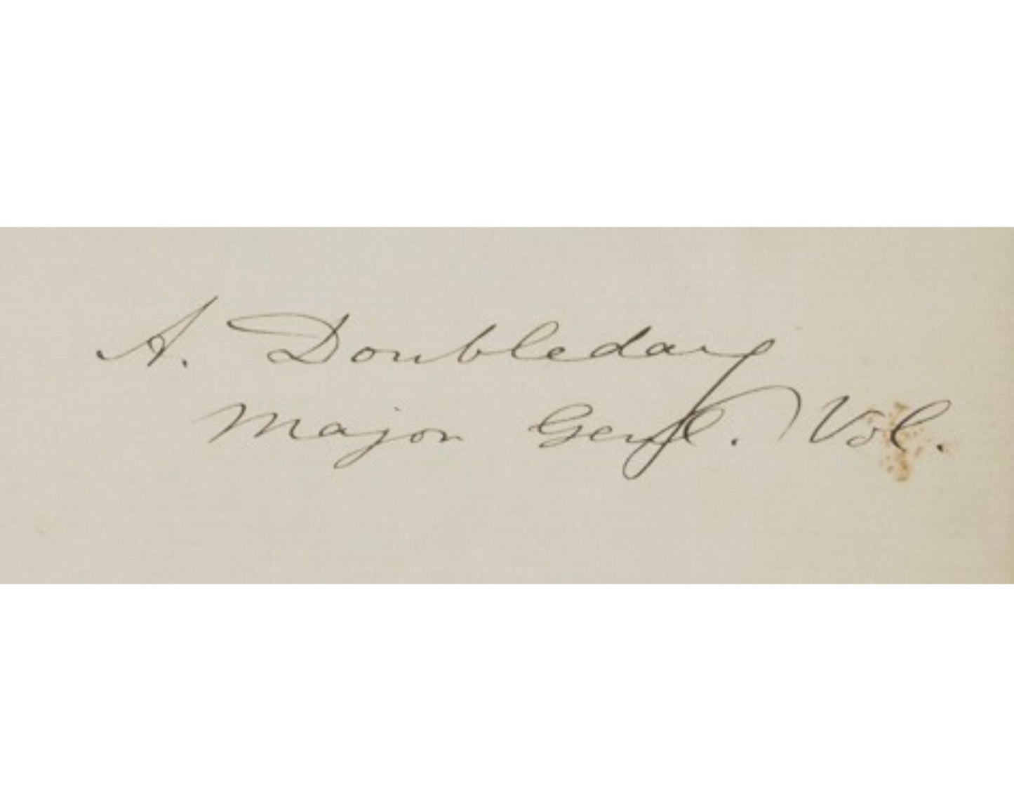 Baseball Founders ALEXANDER CARTWRIGHT & ABNER DOUBLEDAY Signed Display JSA Auto