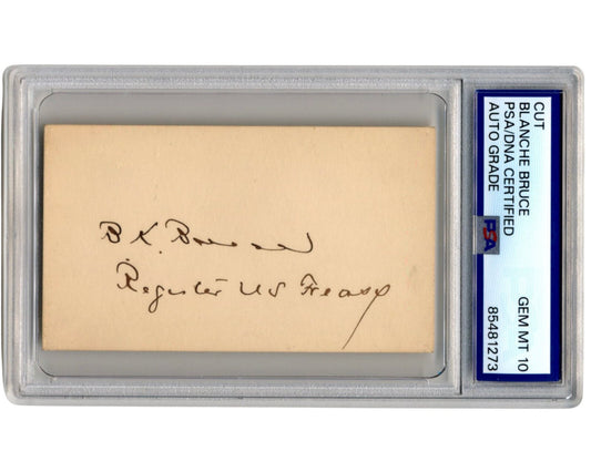 First African American Senator BLANCHE K. BRUCE PSA Gem Mint 10 - Civil Rights!