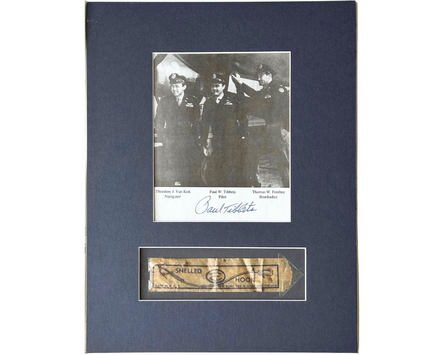 Enola Gay / Hiroshima Flown Emergency Survival Kit, Signed Photo Ex George Caron