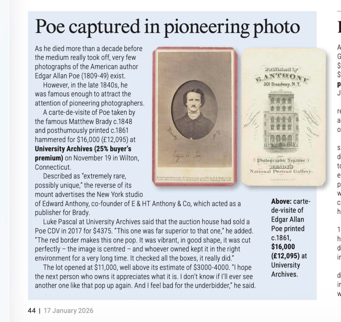 HAG Founder and Historical Documents & Photography Expert Luke Pascal ...