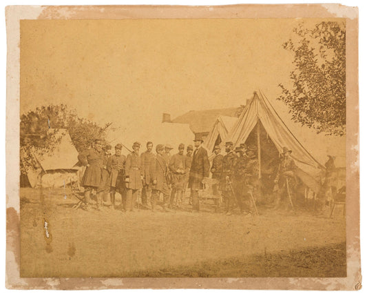 lincoln at antietam photograph