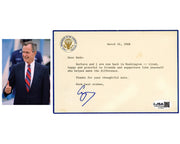 Vice President George H. W. Bush Signed Letter JSA Auto