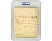 President Martin Van Buren Early Signed Letter on House Majority in NY! PSA Auto