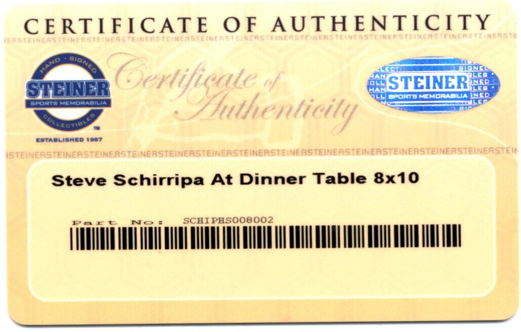 STEVE SCHIRRIPA "The Sopranos" Signed & Inscribed 8x10 Photo Steiner Authentic