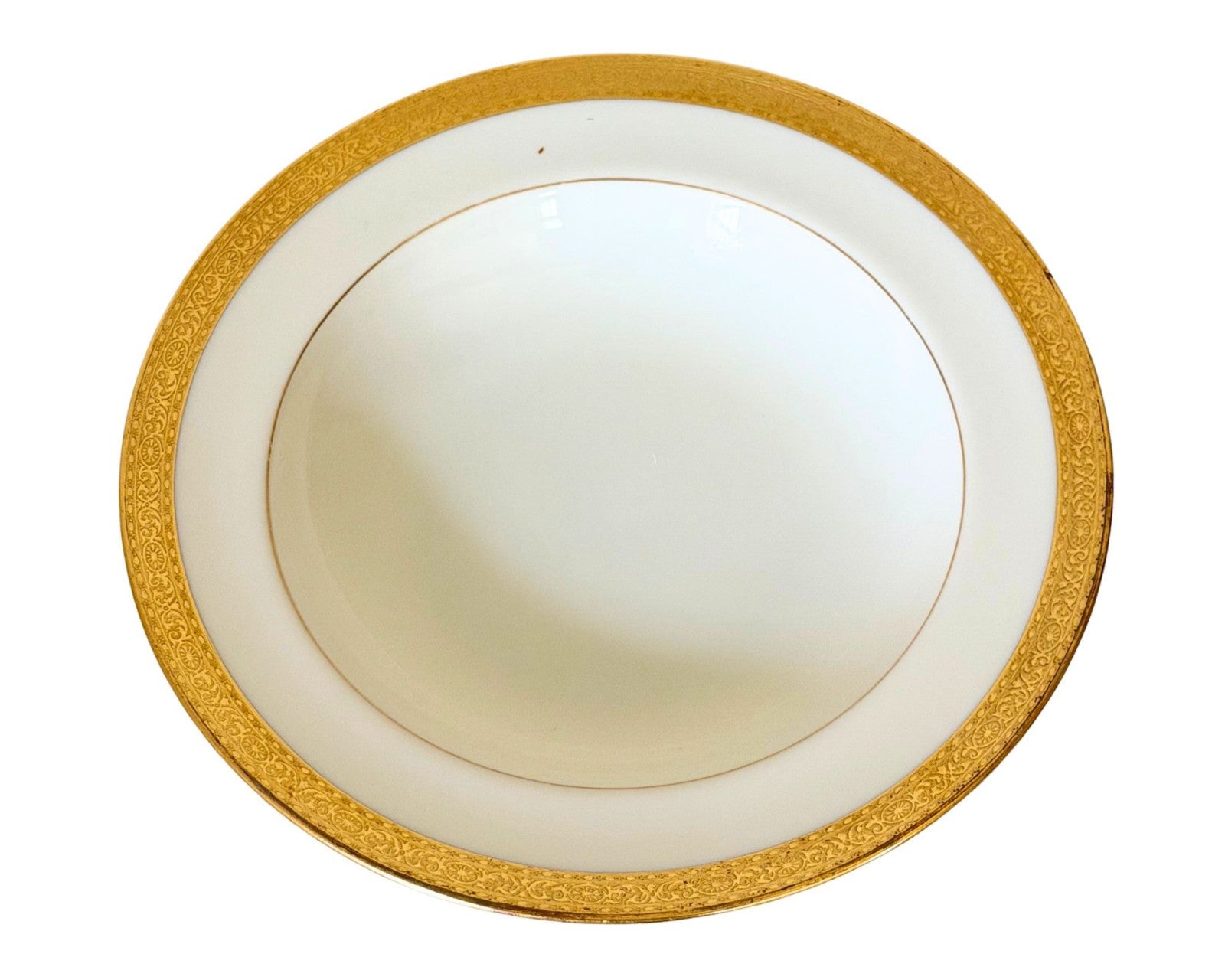 Al Capone's Lenox Gilt Service Plate Ex. Capone Estate