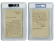 British Prime Minister William Ewart Gladstone Signed Letter PSA Auto 7