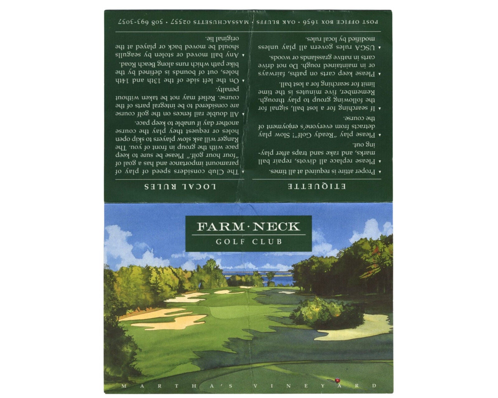 President BARACK OBAMA Golf Scorecard Signed "Potus" - Ex Sam Sutton (Valet)