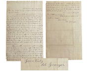 Outlaw COLE YOUNGER Rare Signed Letter from Prison!