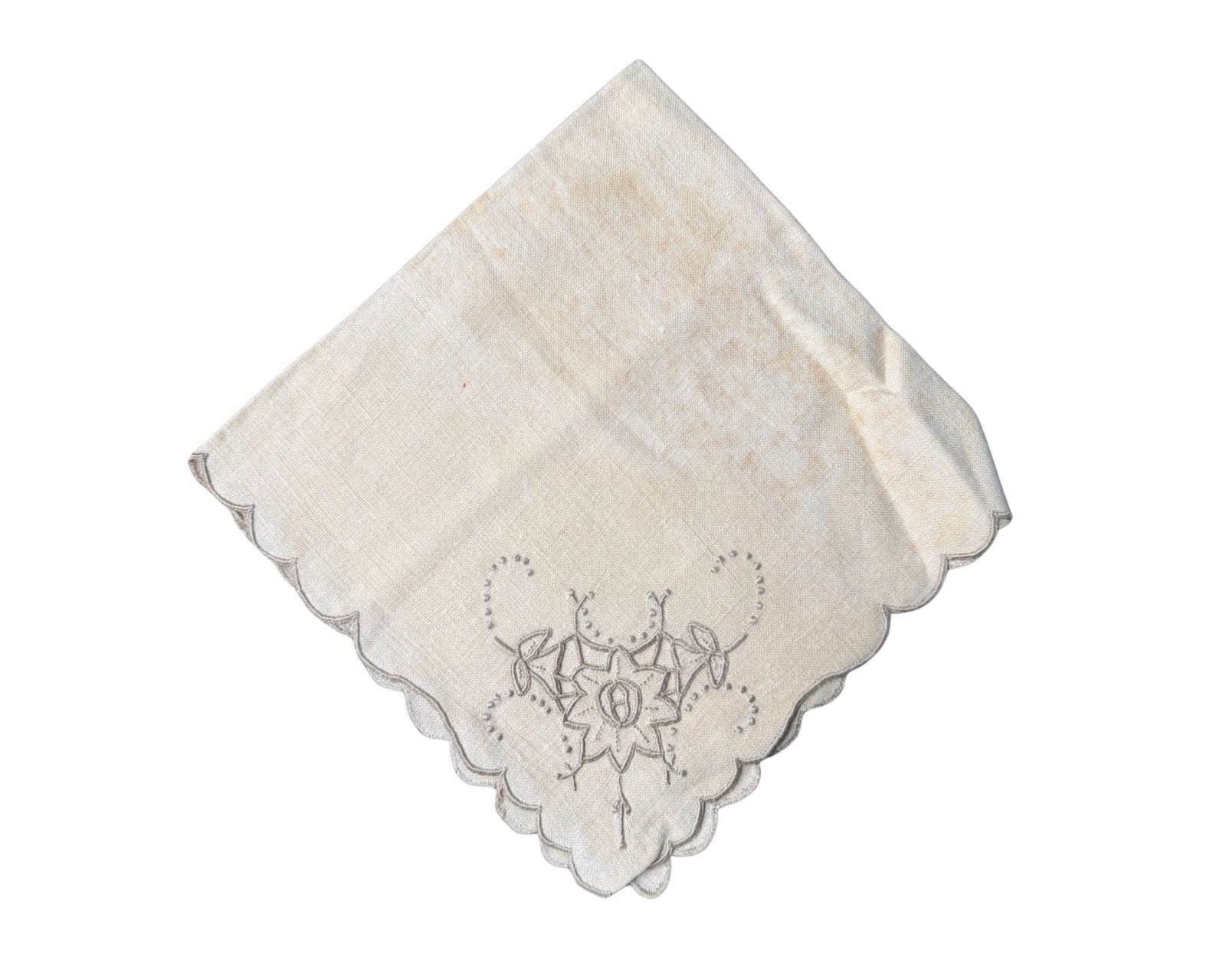 Al Capone's Personally Owned Napkin Ex. Capone Estate, As Seen on Netflix!