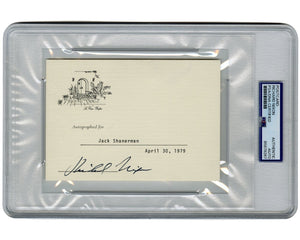 President Richard Nixon Signed La Casa Pacifica Postcard PSA Auto