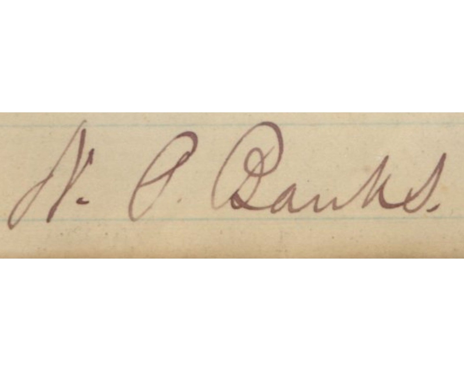 Union Civil War General Nathaniel P. Banks Signed Letter Bold PSA Auto
