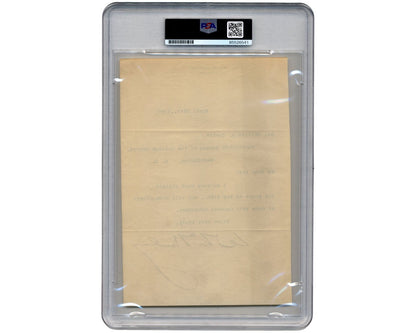 President William McKinley Boldly Signed Letter PSA Auto