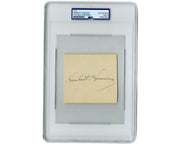 President Herbert Hoover Signed Cut Autograph PSA