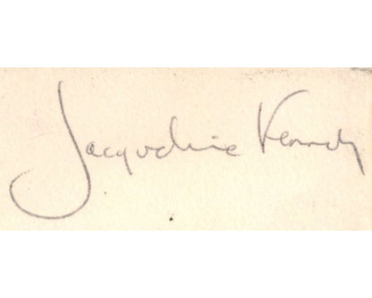 First Lady Jacqueline "Jackie" Kennedy Signed "Camelot Themed" Free Frank PSA
