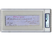 Confederate President Jefferson Davis Signed Cut as Sec. of War under Pierce PSA