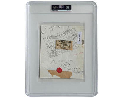 WWII: U.S. Troops Raising Flag on Kwajalein Atoll, Marshall Islands PSA Type 1