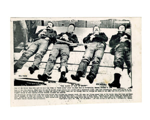 Antique Later Print Photo of Dalton Gang after Coffeyville Raid ex. Tackett