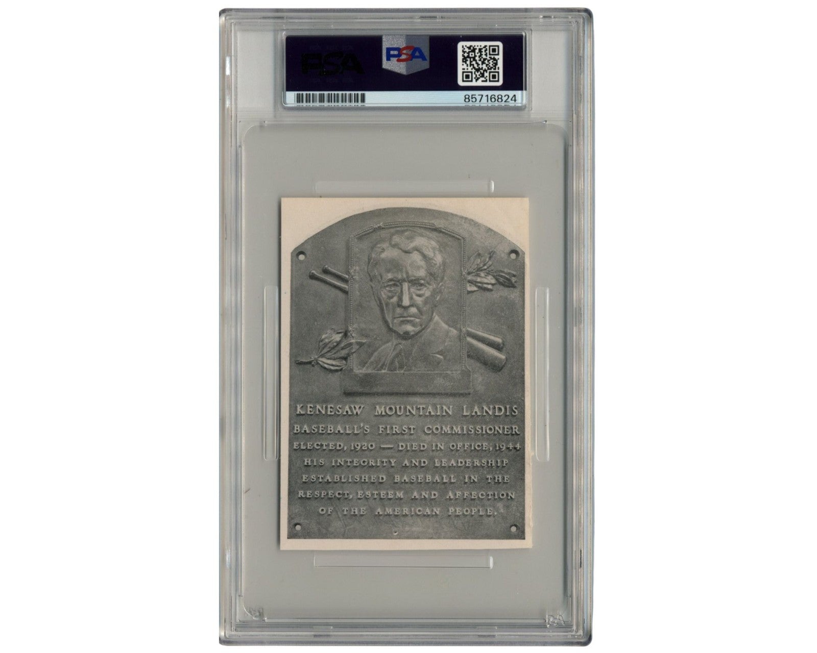 Carl Hubbell Hall of Fame Plaque Cut Signature PSA Gem Mint 10 Auto