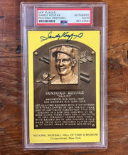Sandy Koufax Signed HOF Post Card PSA Auto. Dodgers. A Fine Example!
