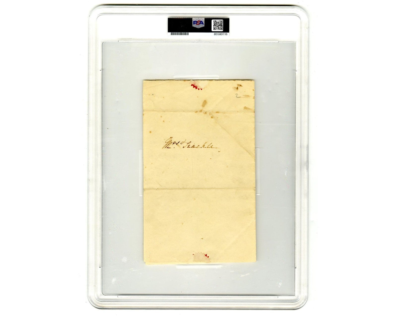 First Lady Dolley Madison Rare Signed Note Declining Invite! PSA/DNA Auto