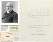 President Benjamin Harrison Signed Doc Removes Indian Title Extends Nebraska JSA
