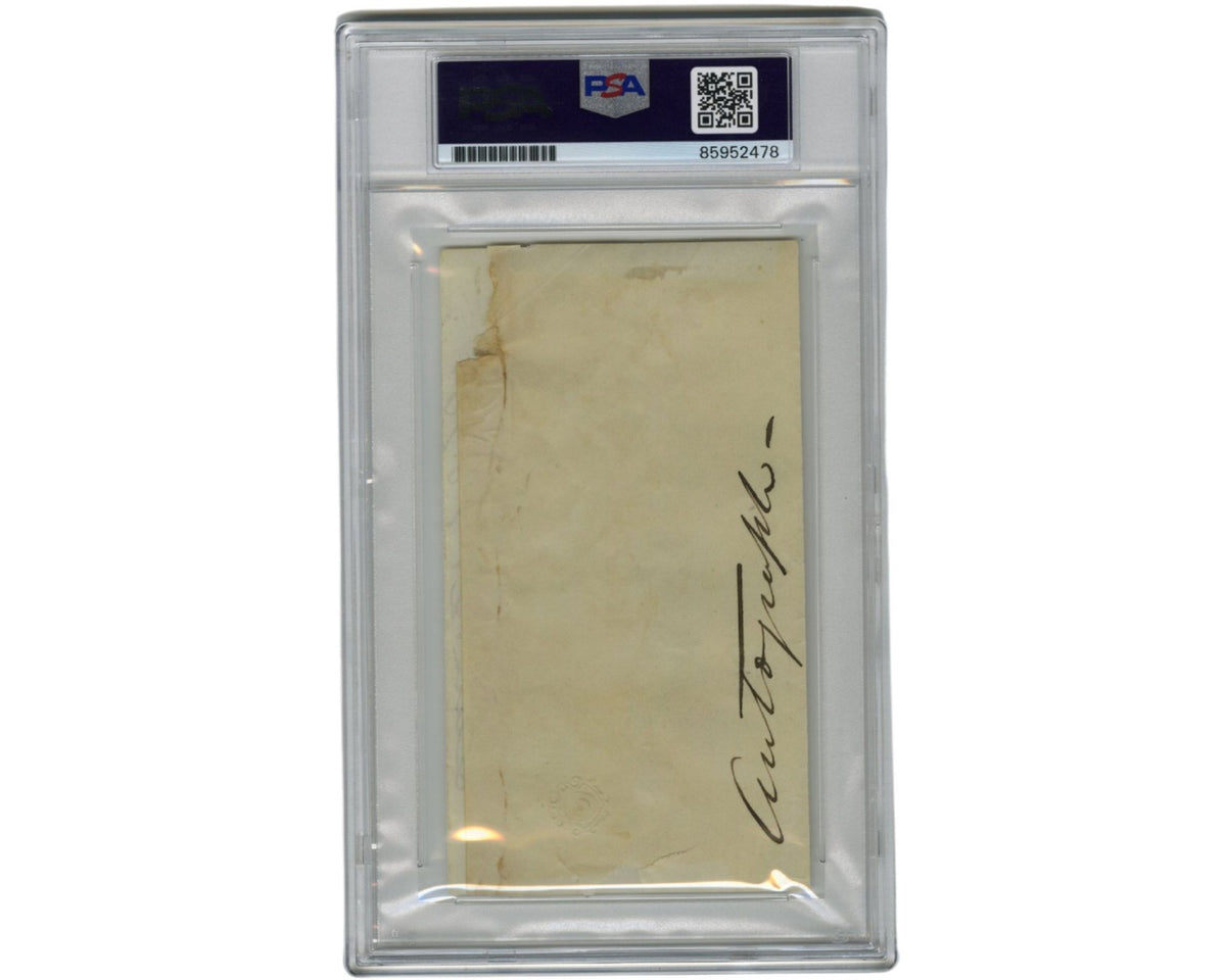 Union General JEFFERSON C. DAVIS Signed Cut PSA, Defended Ft. Sumter @ War Start