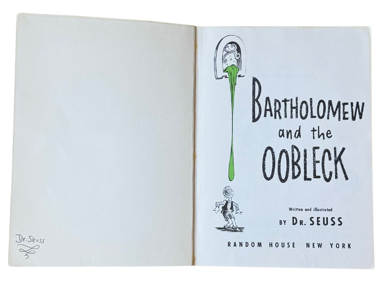 Dr. Seuss "Barholomew and the Oobleck" Boldly Signed Book JSA Auto