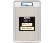 President Dwight Eisenhower & Richard Nixon Signed Display PSA Mint 9