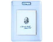 President Gerald Ford Signed Engraving "A Ford not a Lincoln" PSA Gem Mint 10