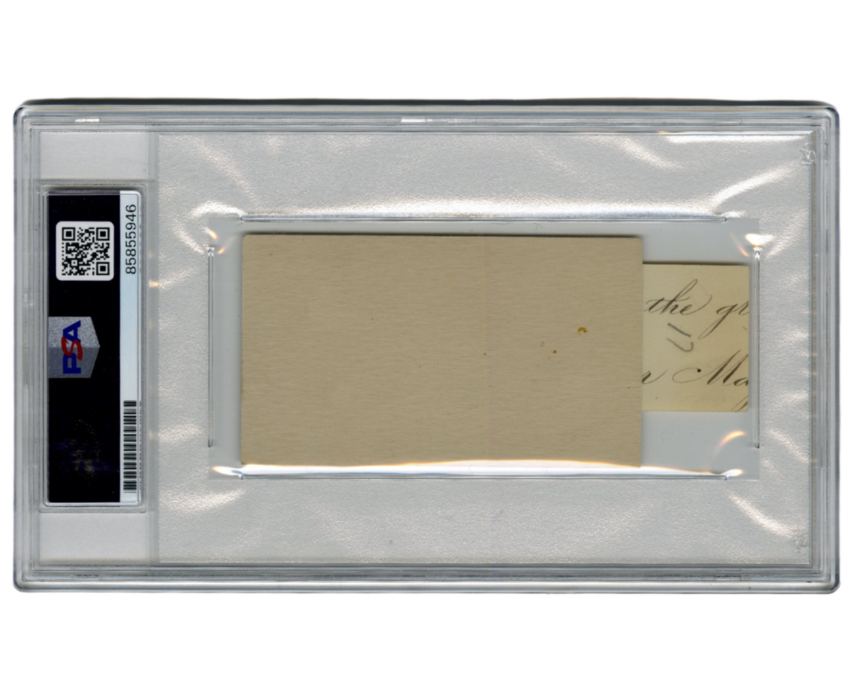 President Rutherford B. Hayes Signed Cut Document PSA Auto