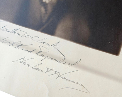 President Herbert Hoover Signed Underwood Portrait PSA Gem Mint 10 Auto