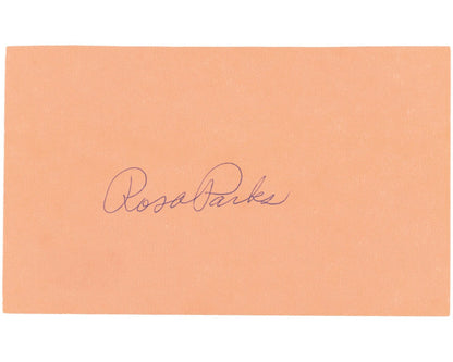 Civil Rights Icon Rosa Parks Signed Mugshot Matte Display! Bold Auto! JSA