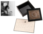 Jacqueline Kennedy Sends Gift Commemorating Patrick Kennedy with/ Signed Note!