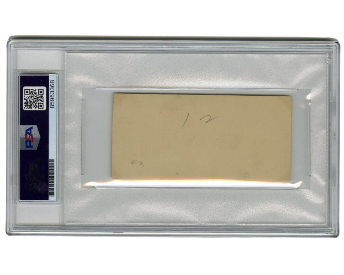 First Lady Julia D. Grant Signed Card PSA Auto, A Clean Example!