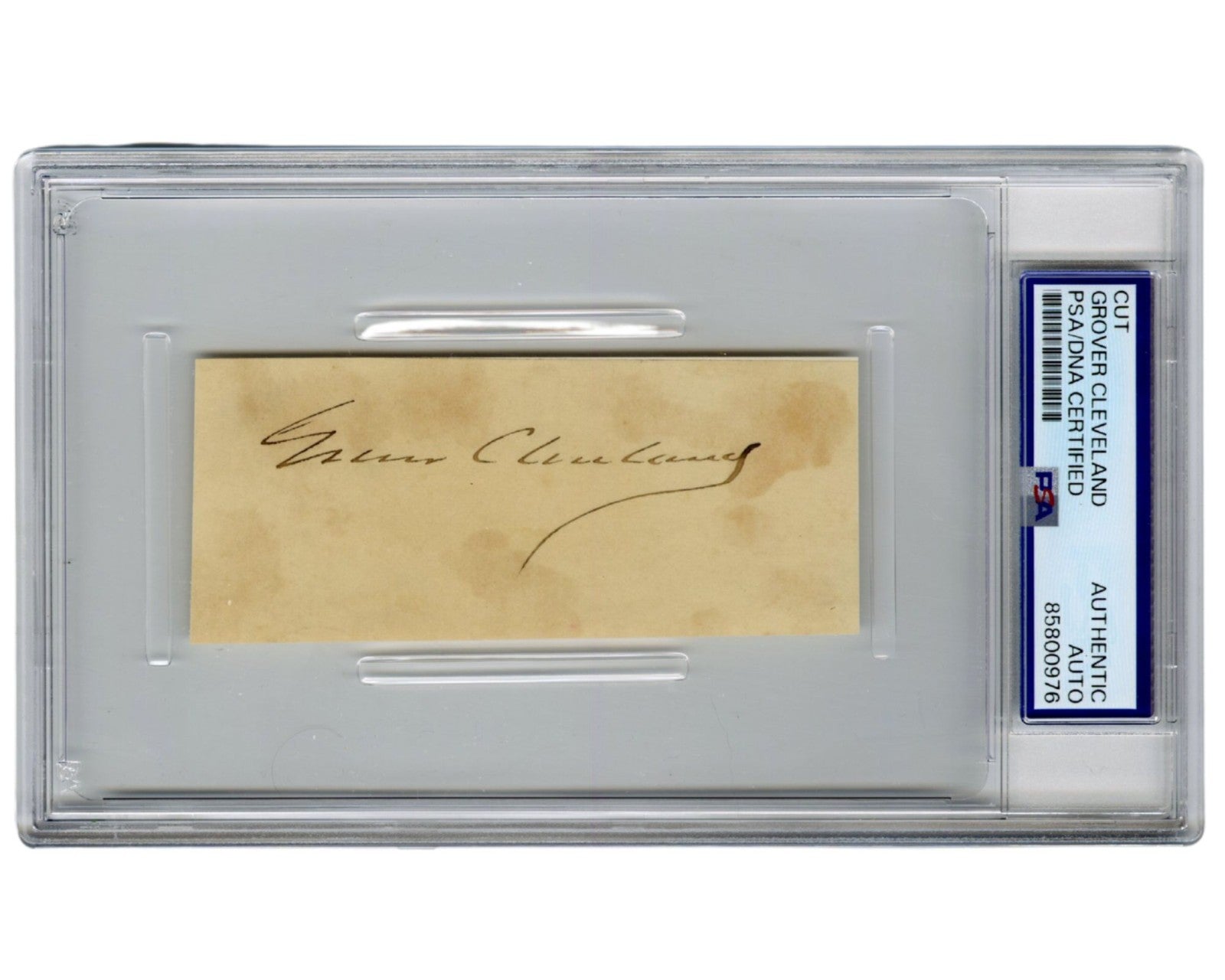 President Grover Cleveland Bold Signed Cut Signature PSA Auto