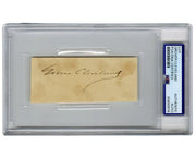 President Grover Cleveland Bold Signed Cut Signature PSA Auto