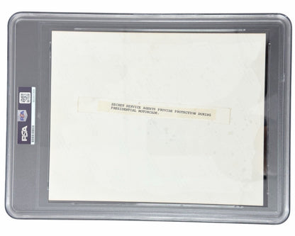 Unique President Gerald Ford Signed Photograph w/ Secret Service Motorcade PSA