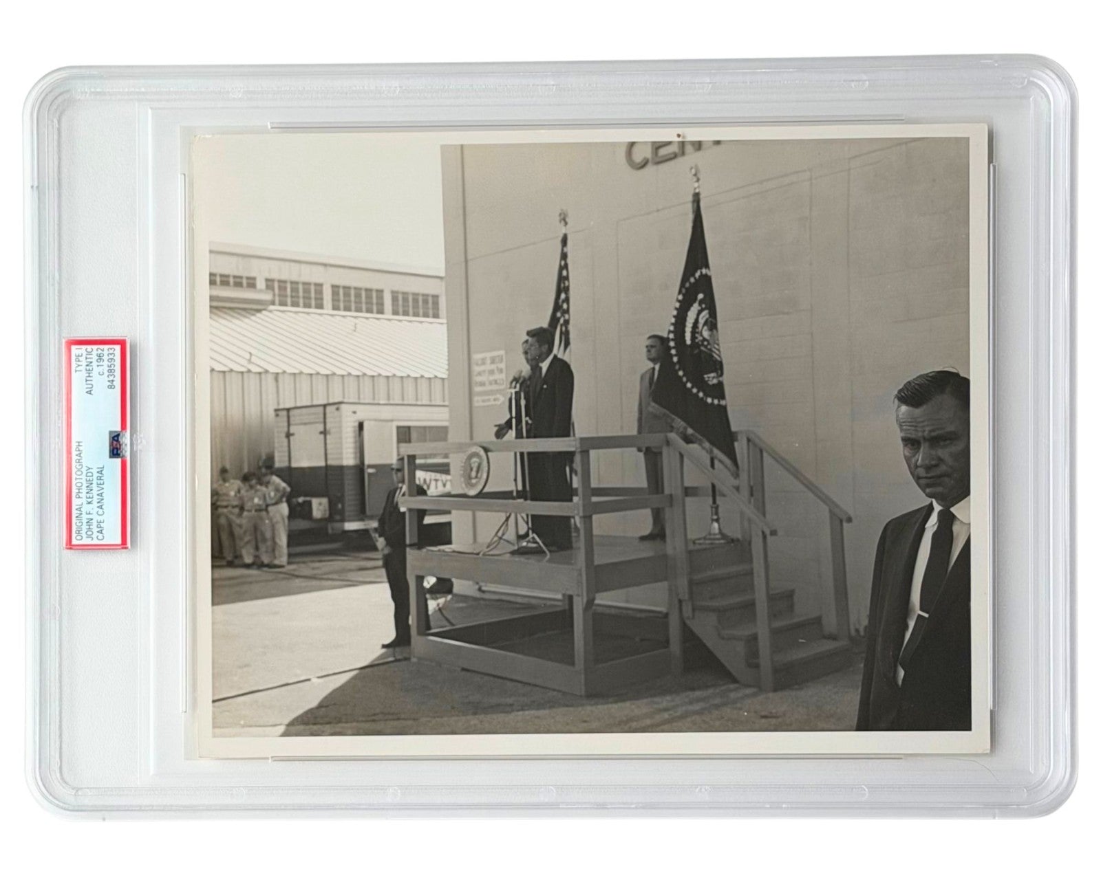 President John F. Kennedy Speaks at Cape Canaveral PSA Type 1 Photograph