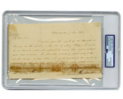 James Buchanan Fights for Women's Pensions Handwritten Letter Signed PSA Auto