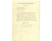 First Lady Grace Coolidge Corrects Story on Calvin! Unique Signed Letter. PSA