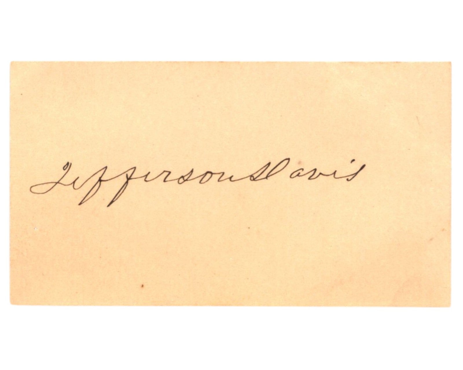 Confederate President JEFFERSON DAVIS Gorgeous Signed Cut JSA LOA Auto