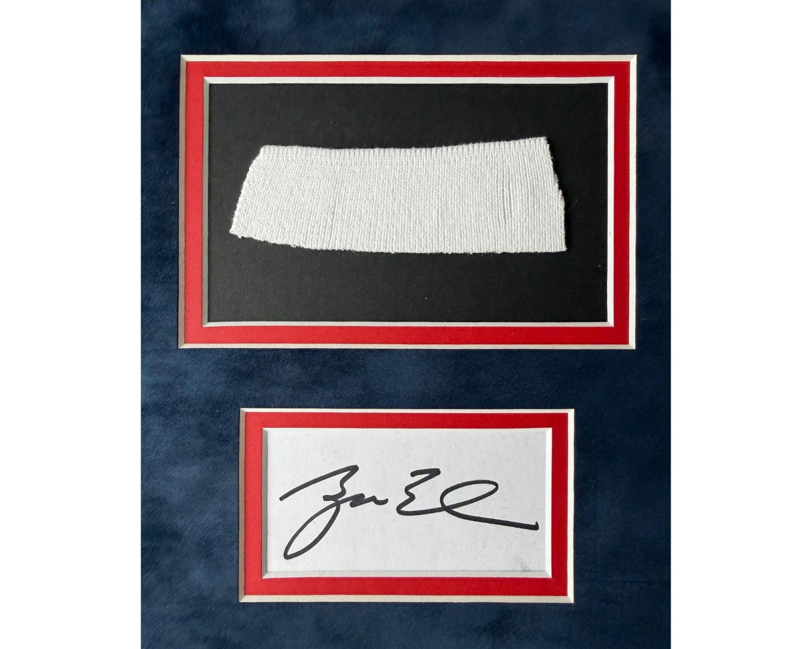 President George W. Bush Display with Shirt Swatch and Signature! Ex. W.H. Valet