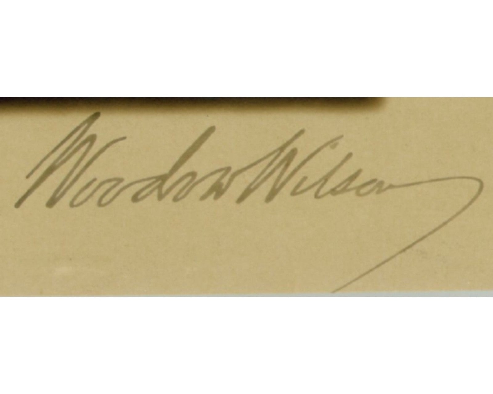 Finest Woodrow Wilson Signed Harris & Ewing Sepia Photograph PSA Auto