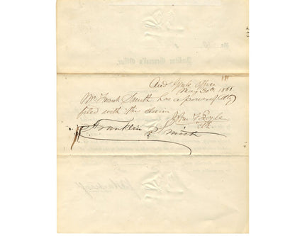 Civil War General John Hartranft Grants Compensation to War of 1812 Widow PSA