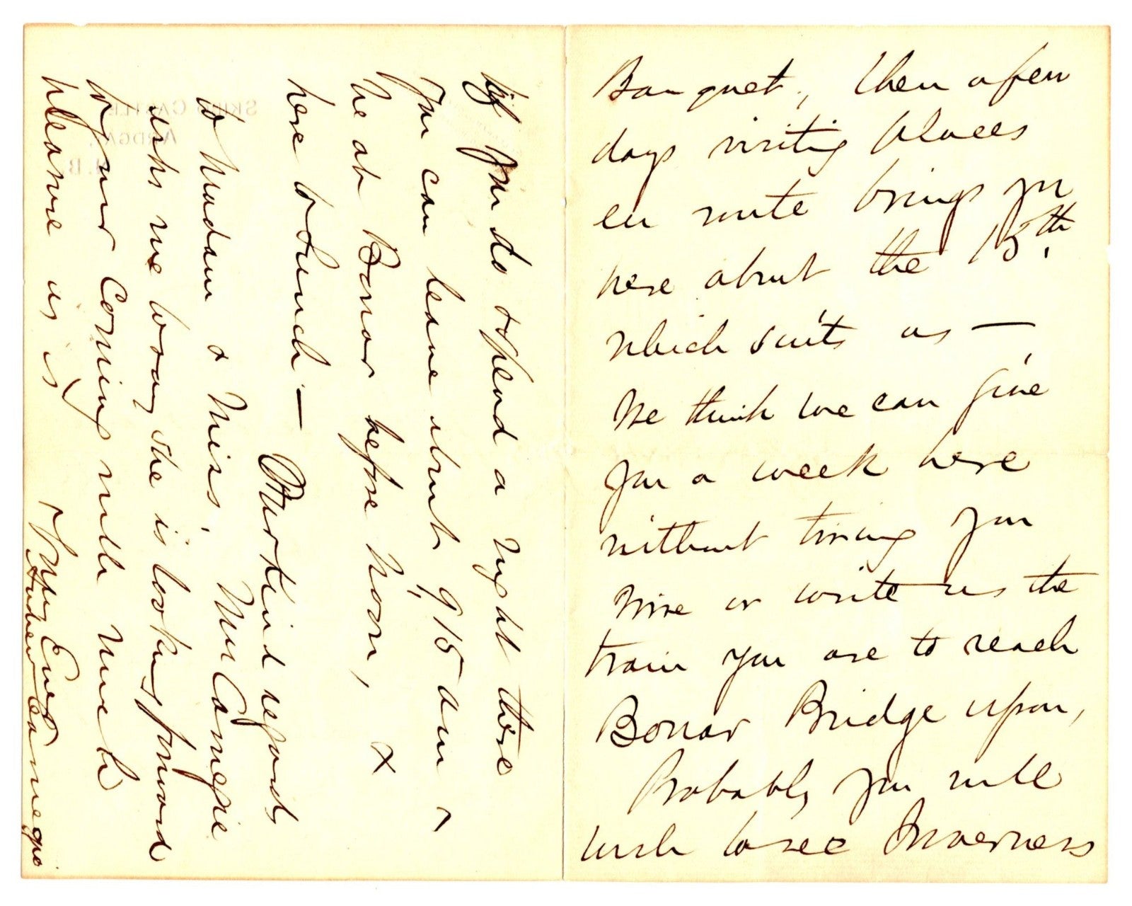 Andrew Carnegie Rare "Twice" Signed Hand Written Letter w/ "Mrs. Carnegie"! JSA
